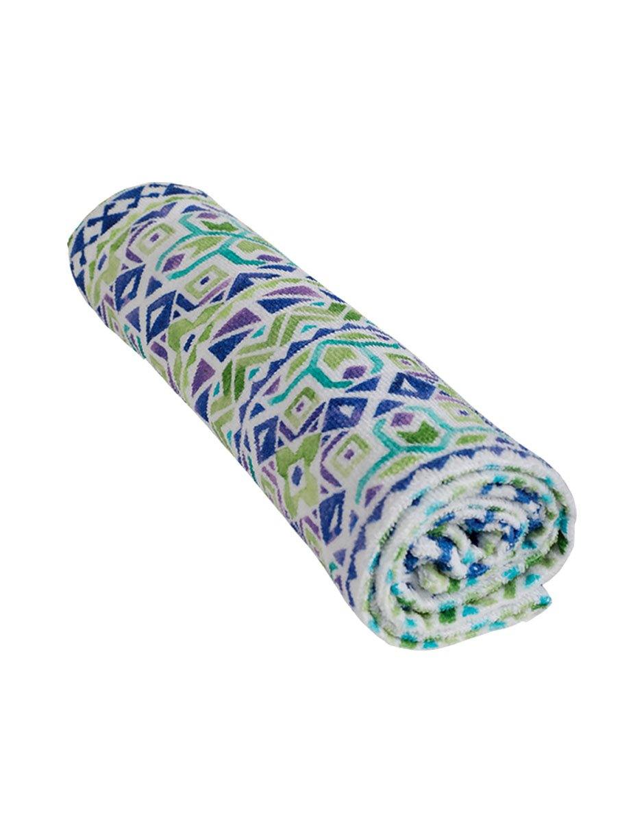 Toalla Microfibra Playa 140x80cm Andaluza - Tela Suave de Rápido Secado | Compacta Absorbente Ligera | Ideal para Viajes, Deportes, Campamento, Baño - Sandalias Caribeñas