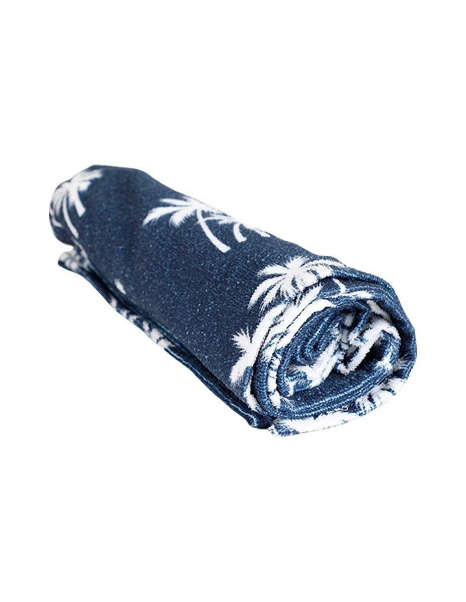 Toalla Microfibra Playa 140x80cm Palmeras - Tela Suave de Rápido Secado | Compacta Absorbente Ligera | Ideal para Viajes, Deportes, Campamento, Baño - Sandalias Caribeñas