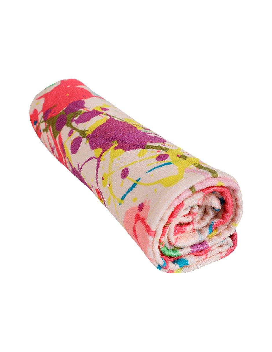 Toalla Microfibra Playa 140x80cm Popart - Tela Suave de Rápido Secado | Compacta Absorbente Ligera | Ideal para Viajes, Deportes, Campamento, Baño - Sandalias Caribeñas