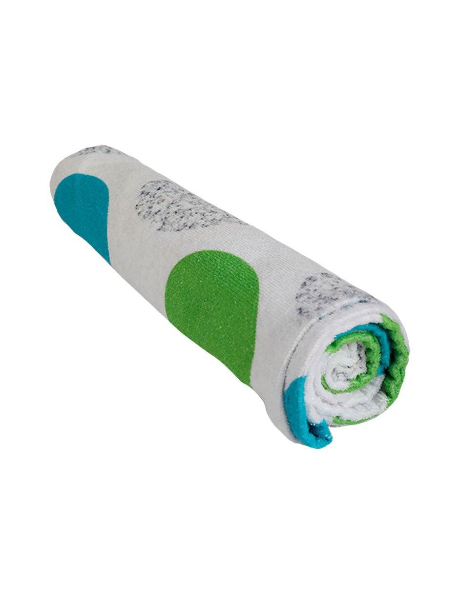 Toalla Microfibra Playa 140x80cm Summer - Tela Suave de Rápido Secado | Compacta Absorbente Ligera | Ideal para Viajes, Deportes, Campamento, Baño - Sandalias Caribeñas