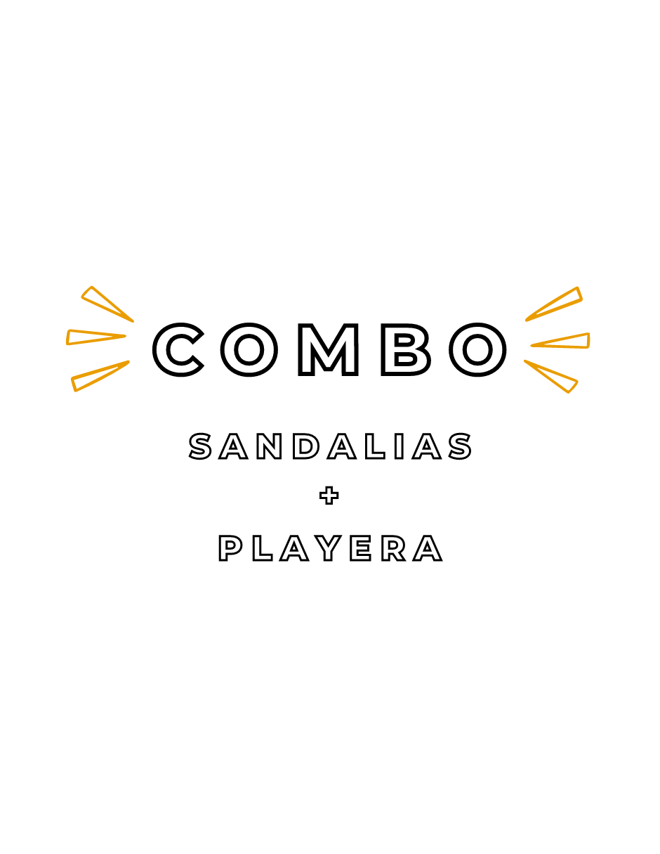 Combo Caribeño Sandalia - Playera